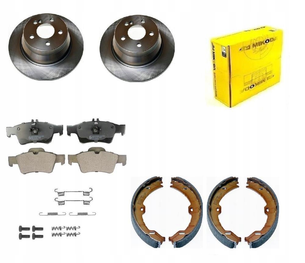 Kotouče Kostky Čelisti Mercedes E W212 Zadní 300 m Plné