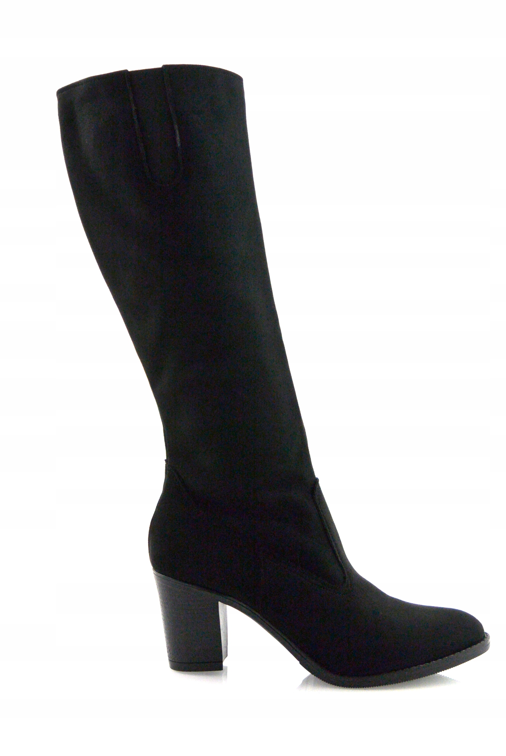 Polské Klasické Teplé Černé Vysoké Kozačky r37