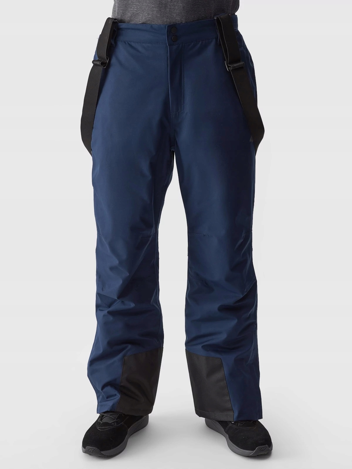 SPODNIE MĘSKIE NARCIARSKIE 4F ZIMOWE OCIEPLANE GRANAT L Materiał dominujący Poliester