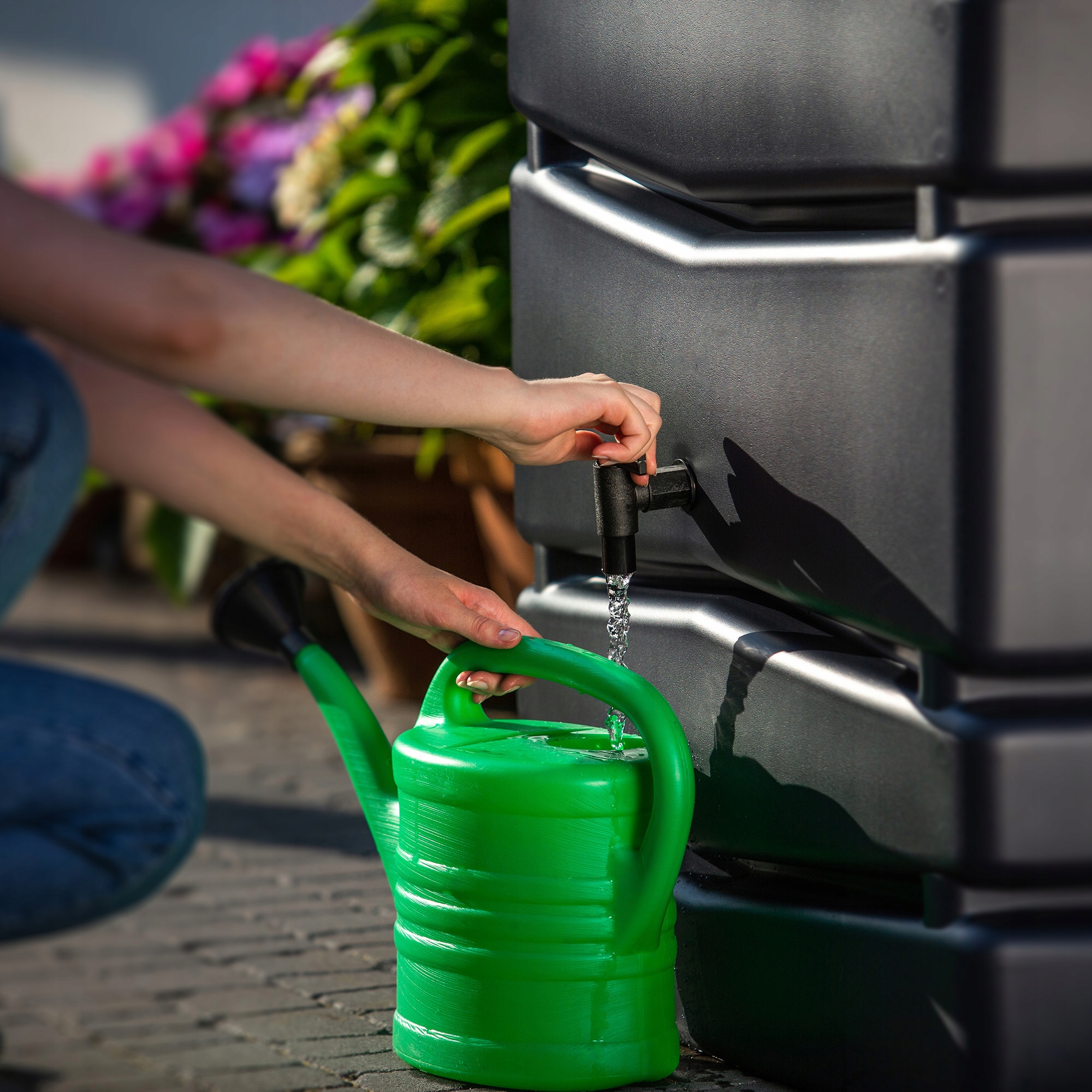 ZBIORNIK NA DESZCZÓWKĘ 350L WODĘ ZESTAW Kolor inny