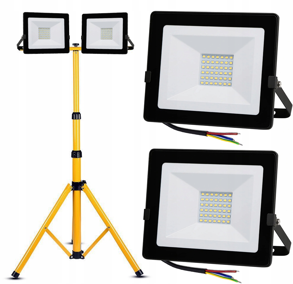 

2x Naświetlacz Halogen Led 30W Statyw roboczy