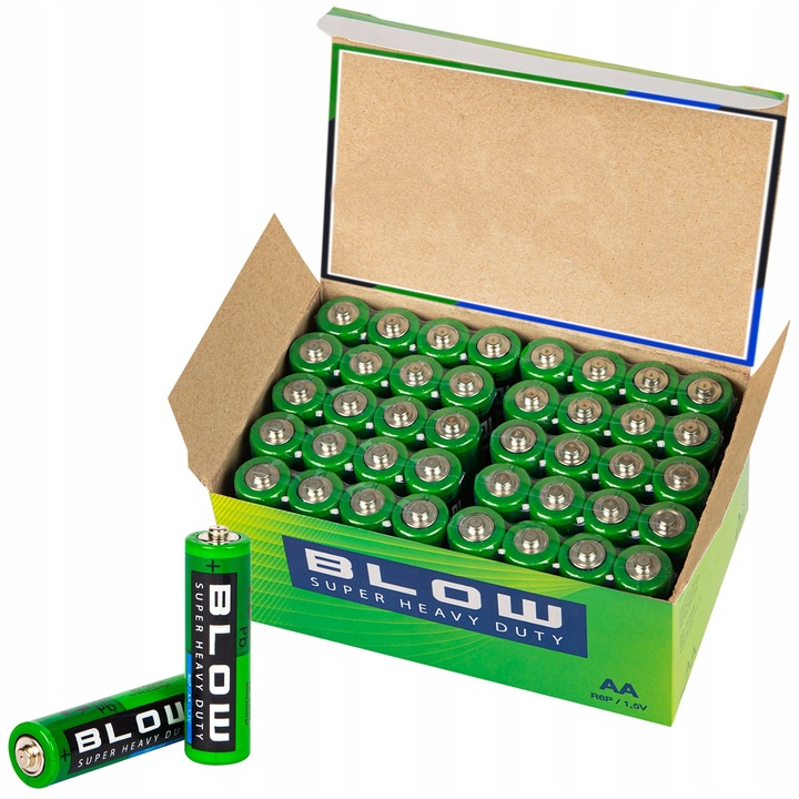 40x Mocna Bateria Blow Aa LR6 R6 Paluszki 1,5V Zestaw