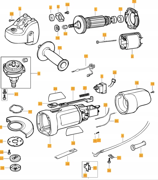 BLACK DECKER CD115 CIĘGNO DŹWIGNIA WYŁACZNIKA ORYG Rodzaj włącznik