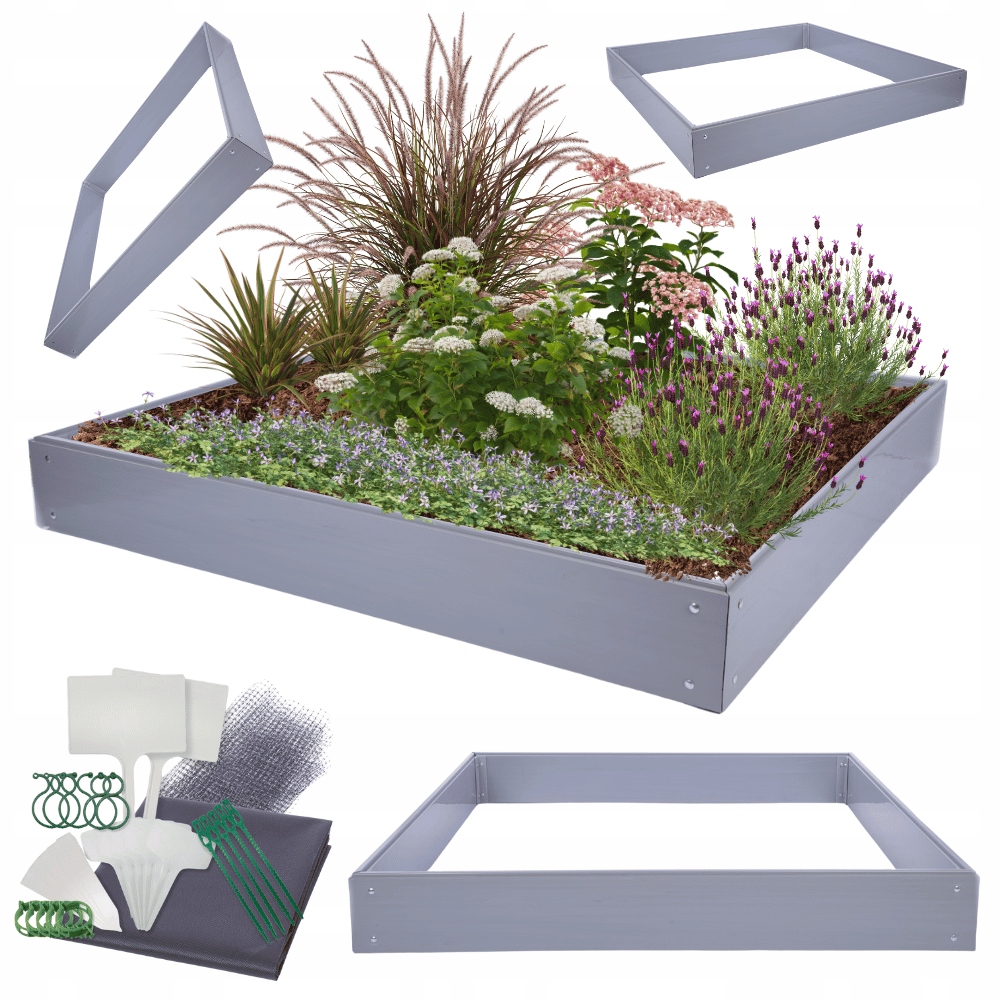 Vyvýšená plastová zeleninový záhon skrinka na zeleninu z Pvc 20x180x140