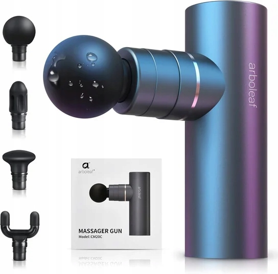 Masážní pistole s horkou a studenou terapií Arboleaf, kovová, černá, pro použití po tréninku