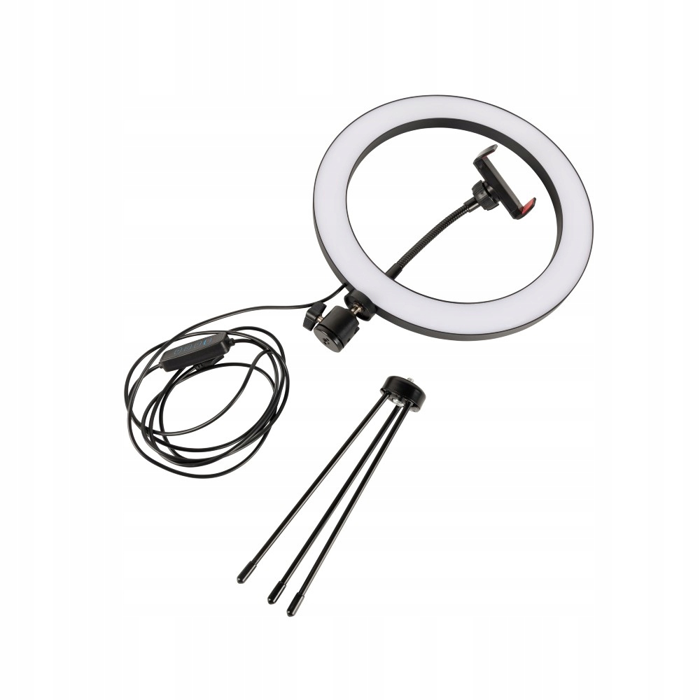 LAMPA PIERŚCIENIOWA DO SELFIE Z UCHWYTEM STATYWEM Marka Inna