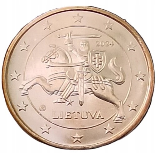 LITWA 5 CENTÓW 2024 OBIEGOWA UNC