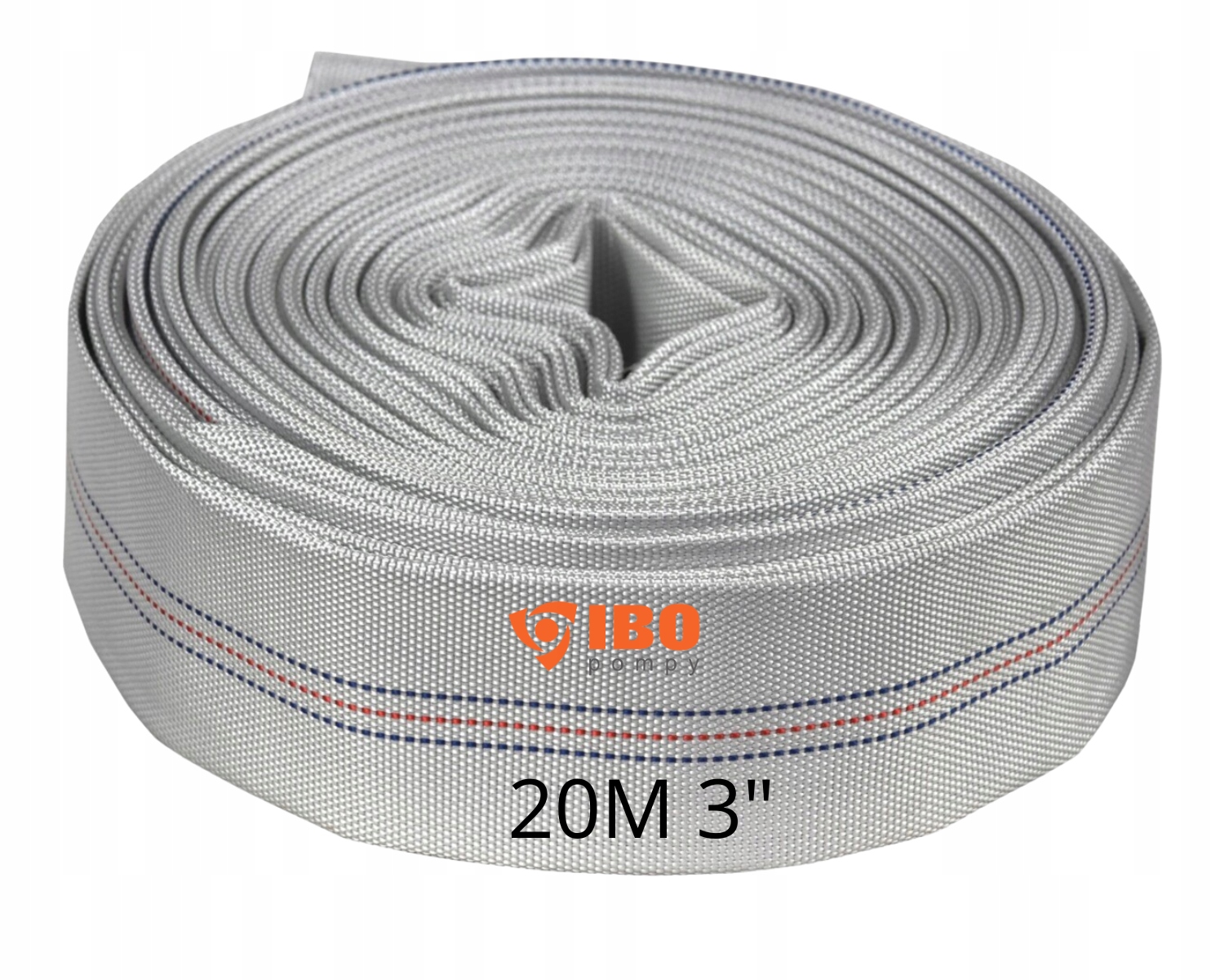 Ibo 20 m wąż strażacki parciany 3"