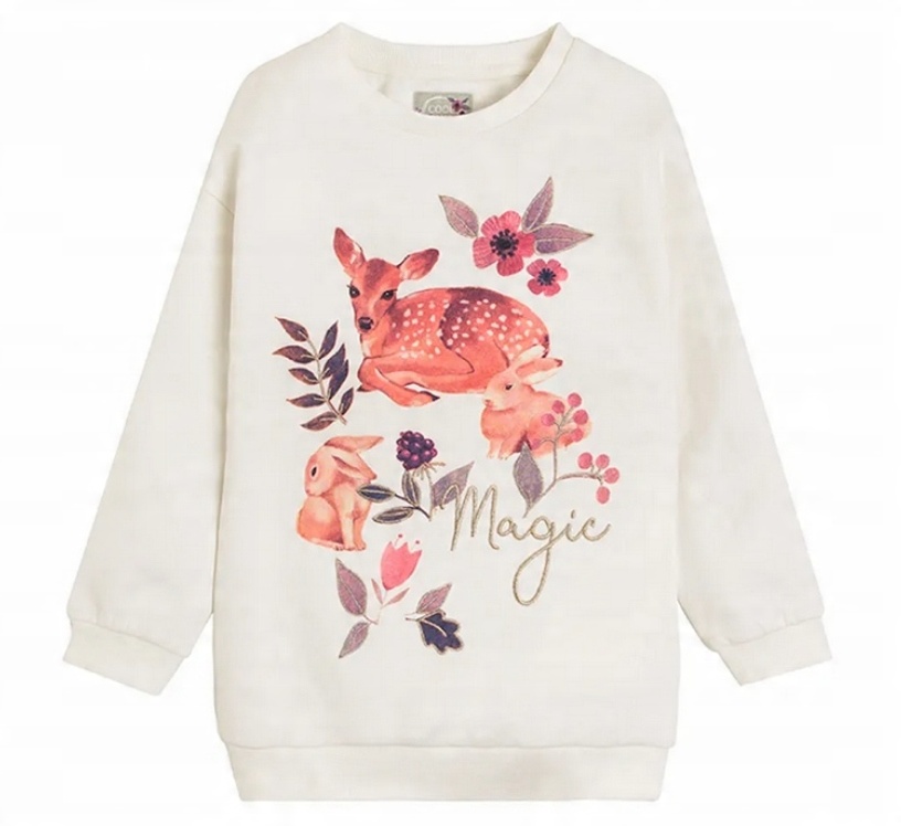 

Cool Club Bluza długi rękaw ecru sarenka r. 116