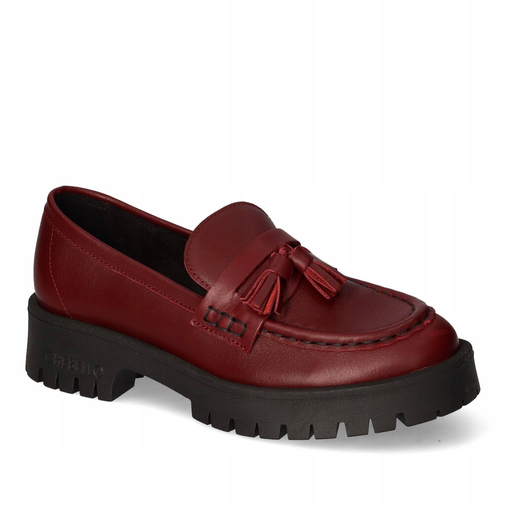 Mokasíny Chebello 2821-287 Bordové lico 39