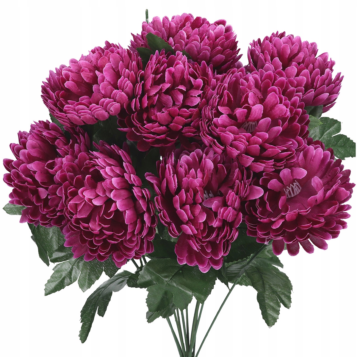 CHRYZANTEMA CHRYZANTEMY DUŻY BUKIET SZTUCZNE KWIATY LIŚCIE GAŁĄZKI XXL