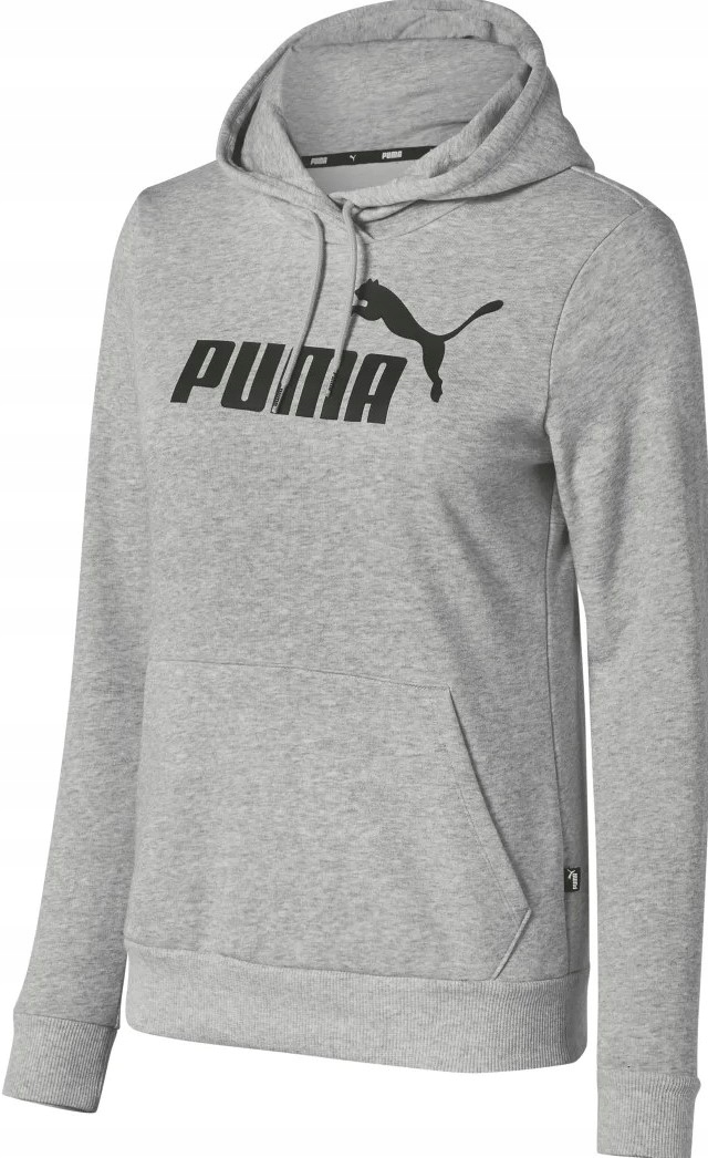 Tepláková mikina s kapucí !Rozměry Popis! Puma šedá bavlna vel. M