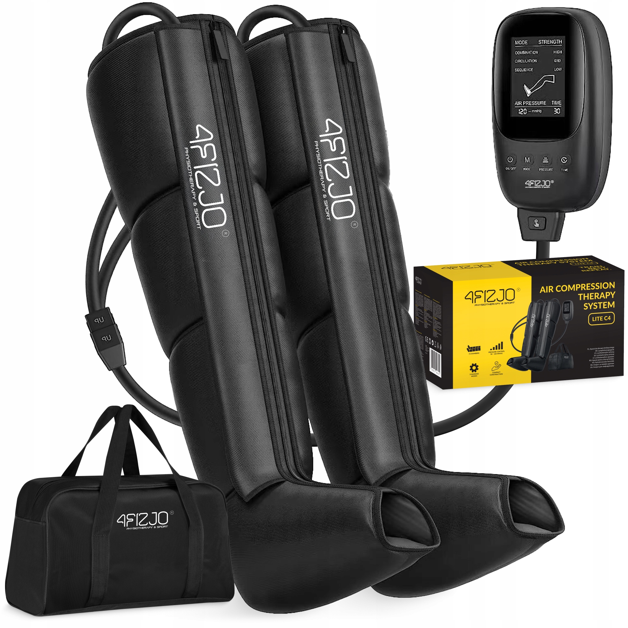 Aparat Do Drenażu C4 4FIZJO Drenaż Nóg Air Compression Therapy System