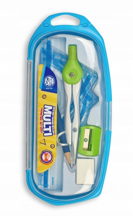 ZESTAW GEOMETRYCZNY CYRKIEL LINIJKA ASTRA MULTI