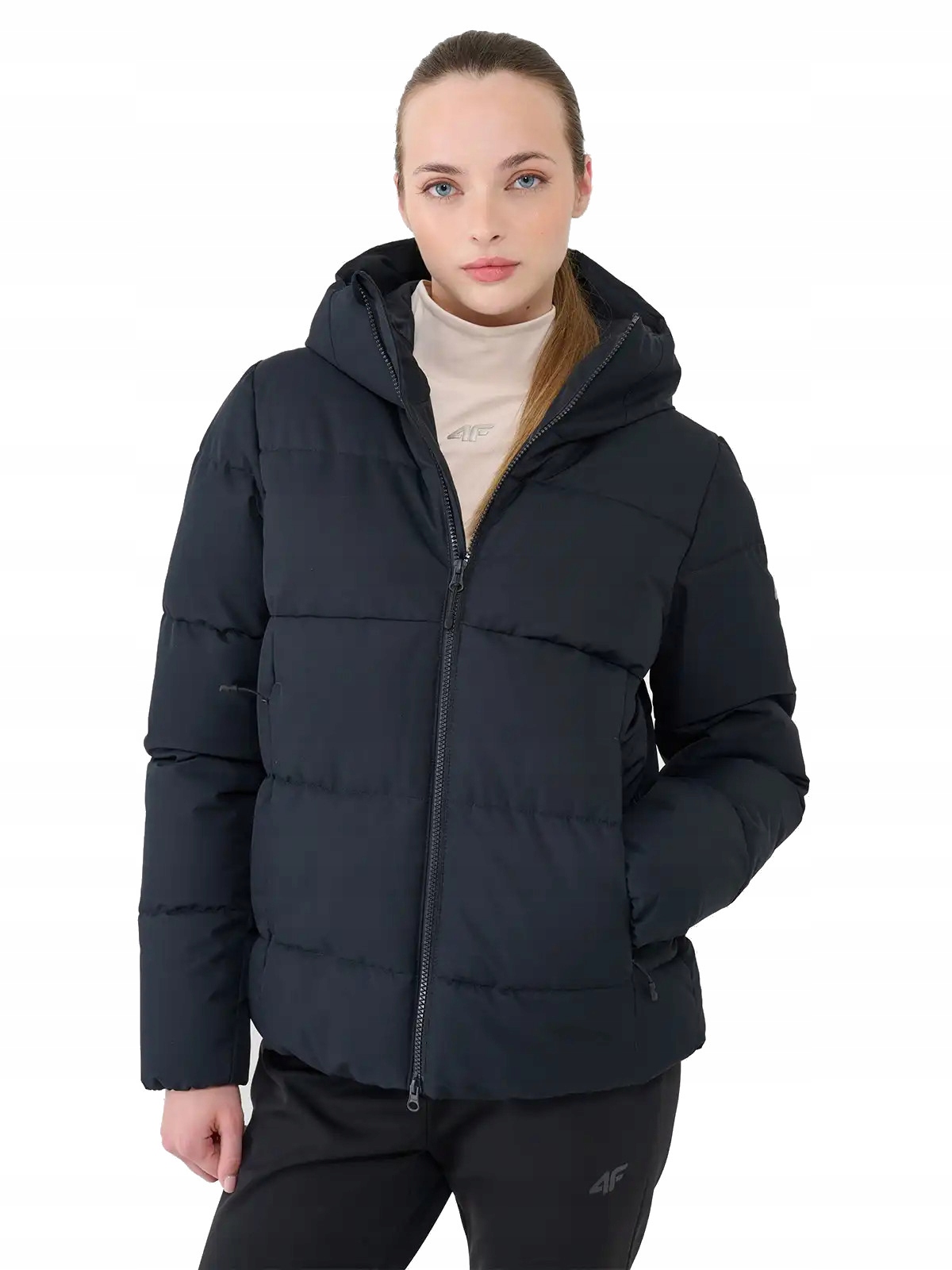 Damska kurtka narciarska 4F z membraną TJAF573 czarny 20S XXL