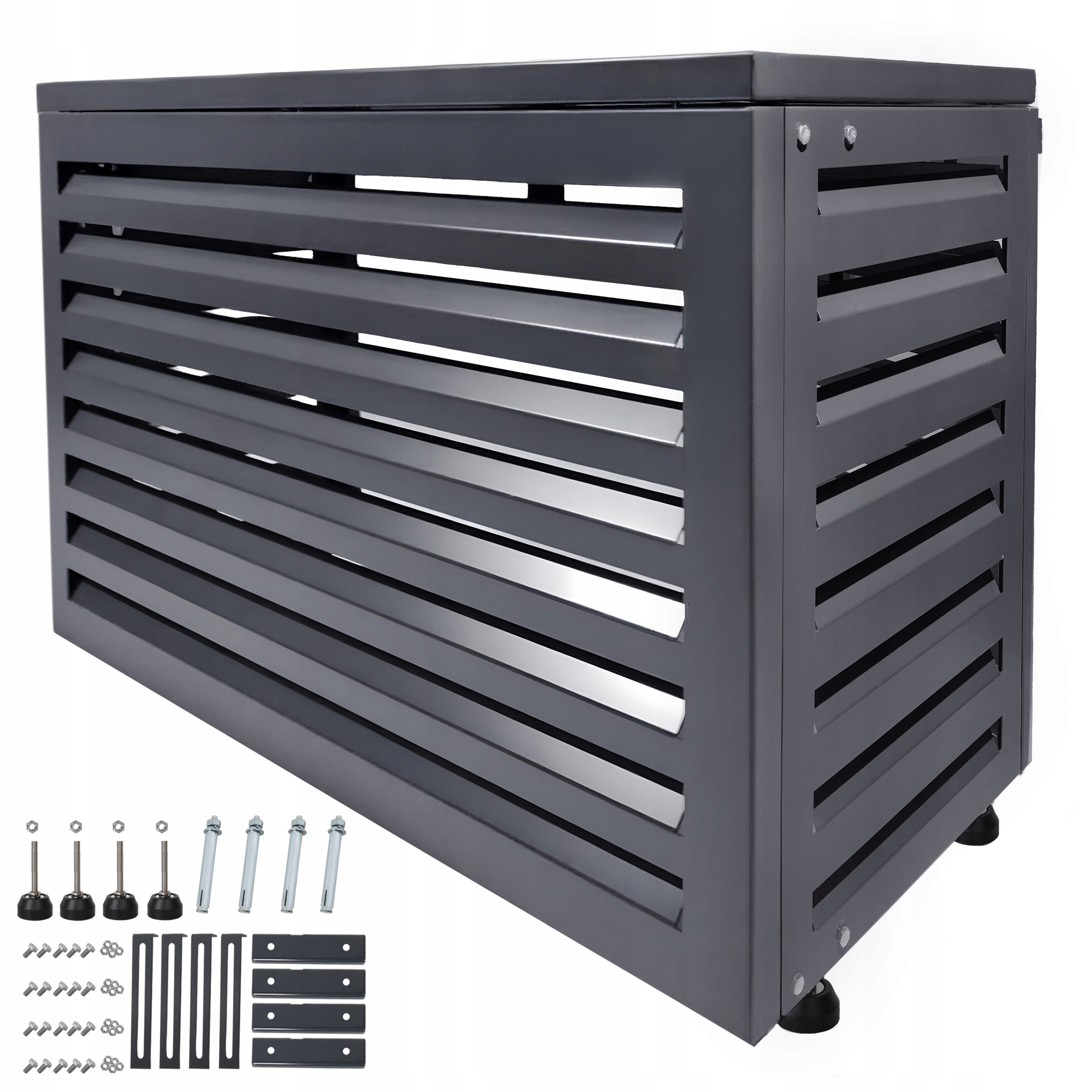 Osłona obudowa klimatyzatora pompy ciepła Fixo 90x40x60 Aluminium antracyt