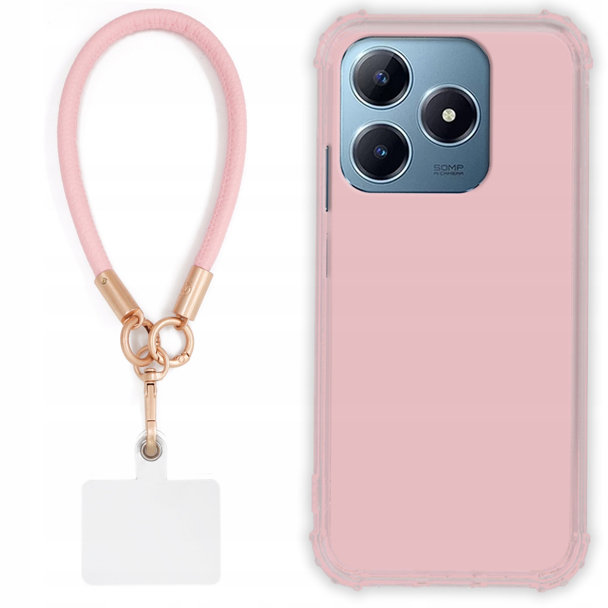 Pouzdro Pro Realme C63 4G Case Antishock Pinky Růžové vodítko Odolné