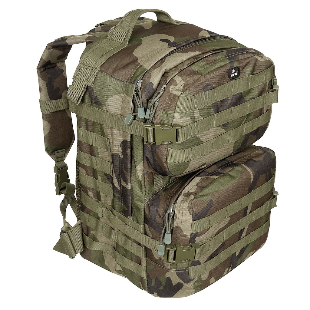 Batoh maskáčový Mfh Us Assault II 40 l Woodland