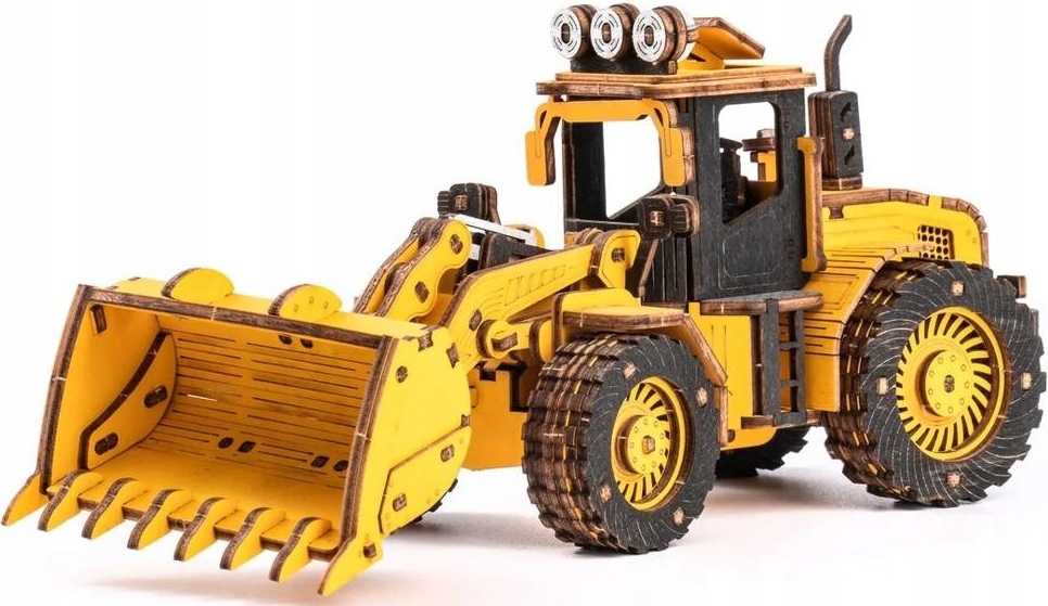 

Robotime Drewniane Puzzle 3D Buldożer