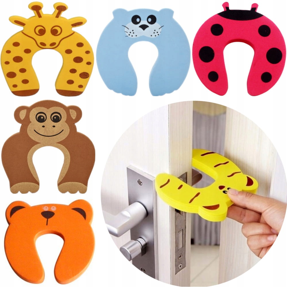 

Stopery piankowe blokada do drzwi Zwierzęta 6 szt.