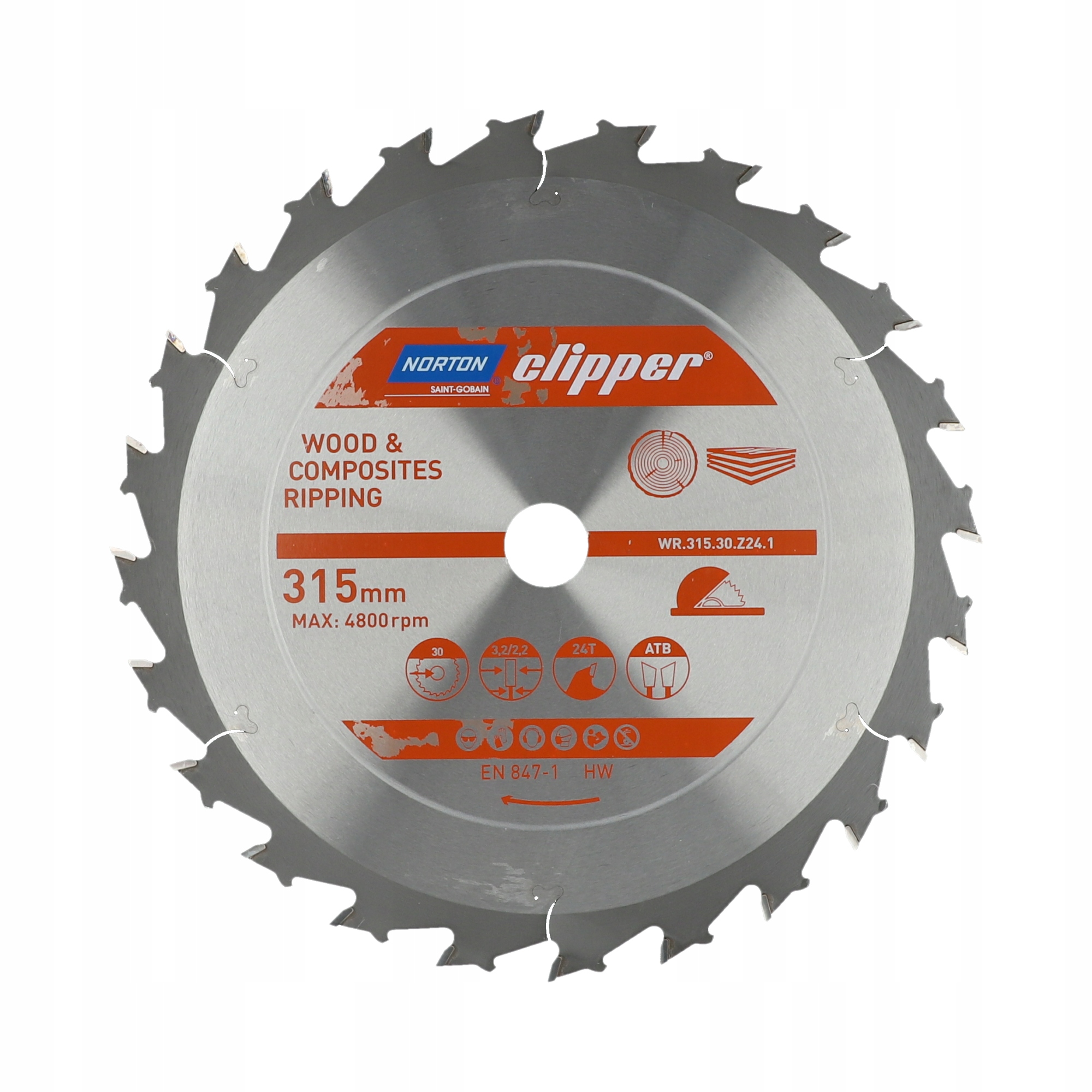 

Tarcza Norton Do Cięcia Drewna 315MMX30 T24