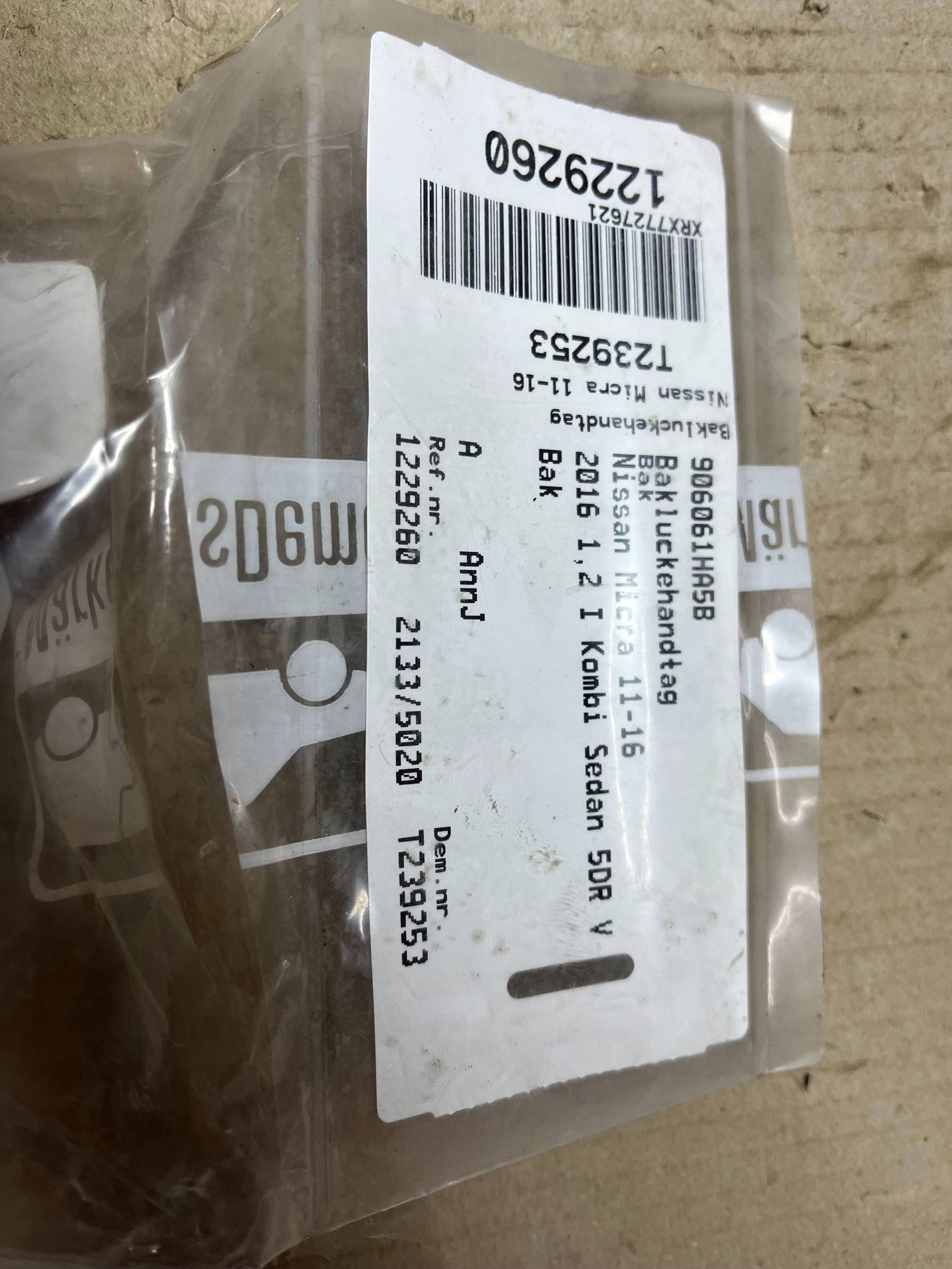 Levier cable ouverture capot du capot Nissan Micra 906061HA5B
