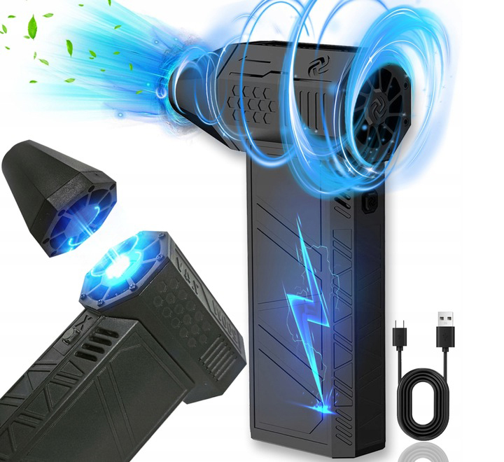 Mini Elektrický Foukač Turbo Air Duster Na Prach 200W 130000RPM