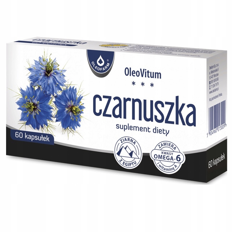 

Oleofarm Czarnuszka 500mg 60 kaps.