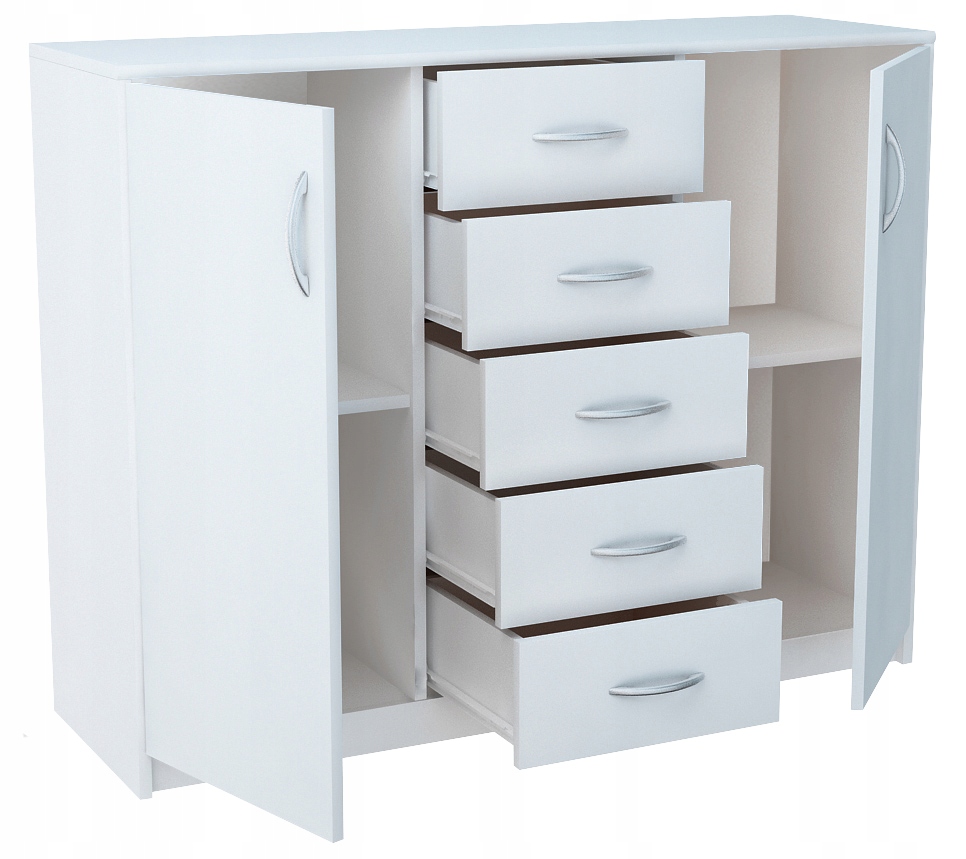 Komoda szafka 2D5S BIAŁA 110cm szuflady regał ROB Kod producenta MATKAM2D5SBIAŁY