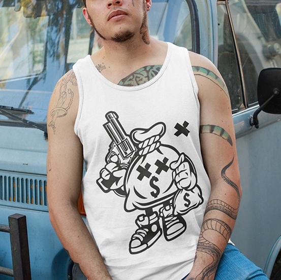 TANK TOP ANIMOWANE MONEY TAKERS Marka inna