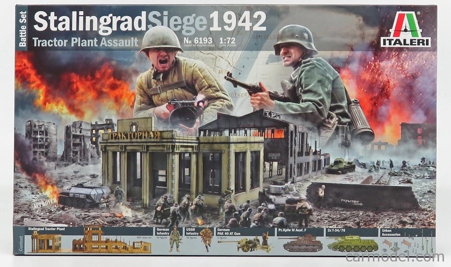 Italeri Accessories Diorama War Battle Set Stalingrad Tractor Plant