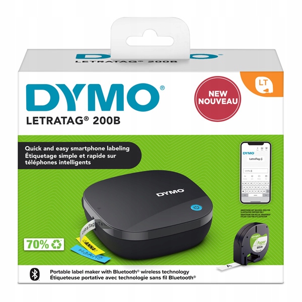 Drukarka etykiet Dymo, LetraTag Bluetooth LT200B
