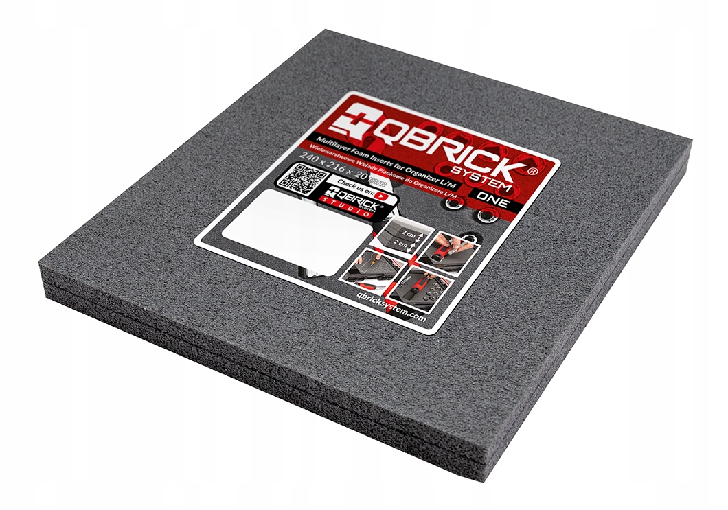 WKŁAD PIANKOWY QBRICK SYSTEM ONE ORGANIZER M L