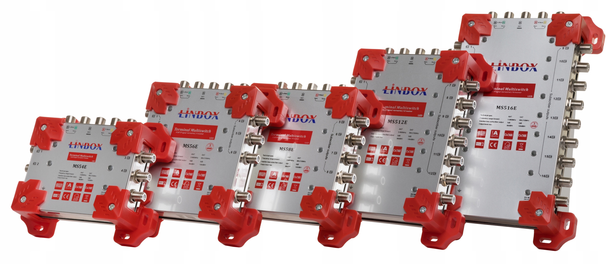 MULTISWITCH 5 WEJŚĆ 24 WYJŚĆ LINBOX 5X24 KASKADA Model MS524C