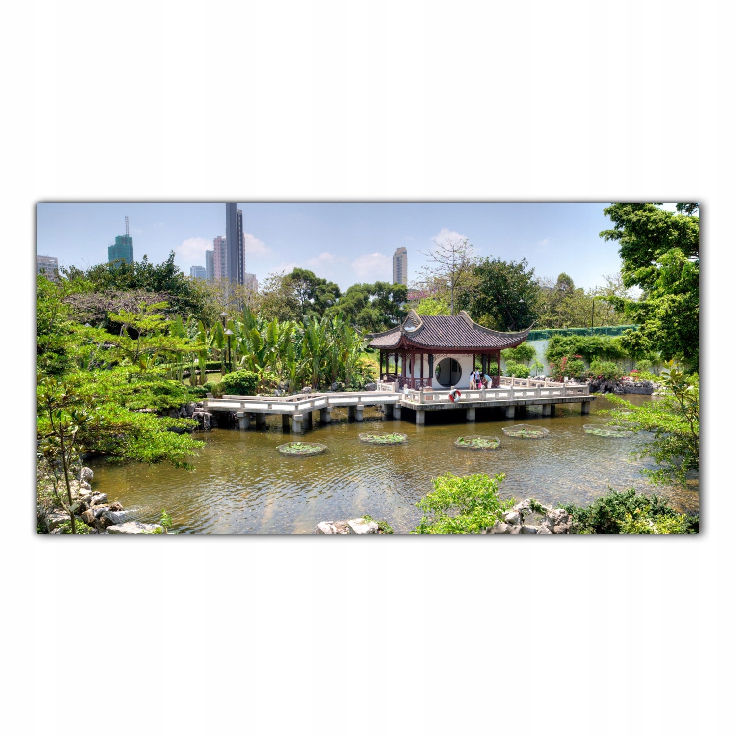 Čína Zahrada Umění 100x50 Skleněné panely do kuchyně