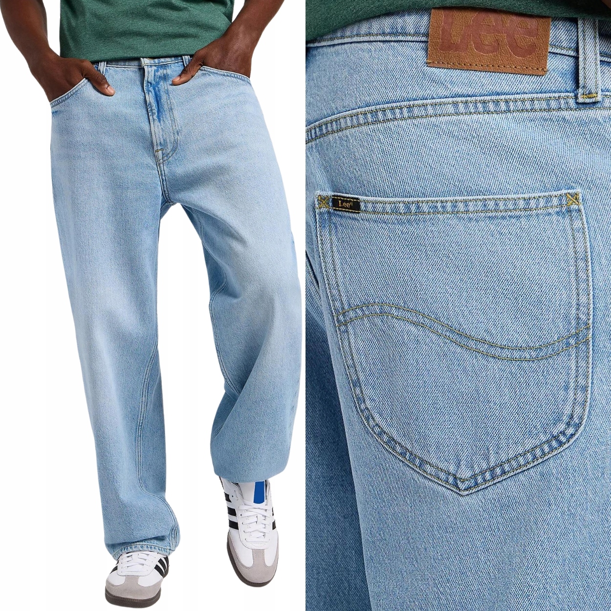 Lee Asher loose straight Meadow Blue velmi volné džínové kalhoty W31 L32