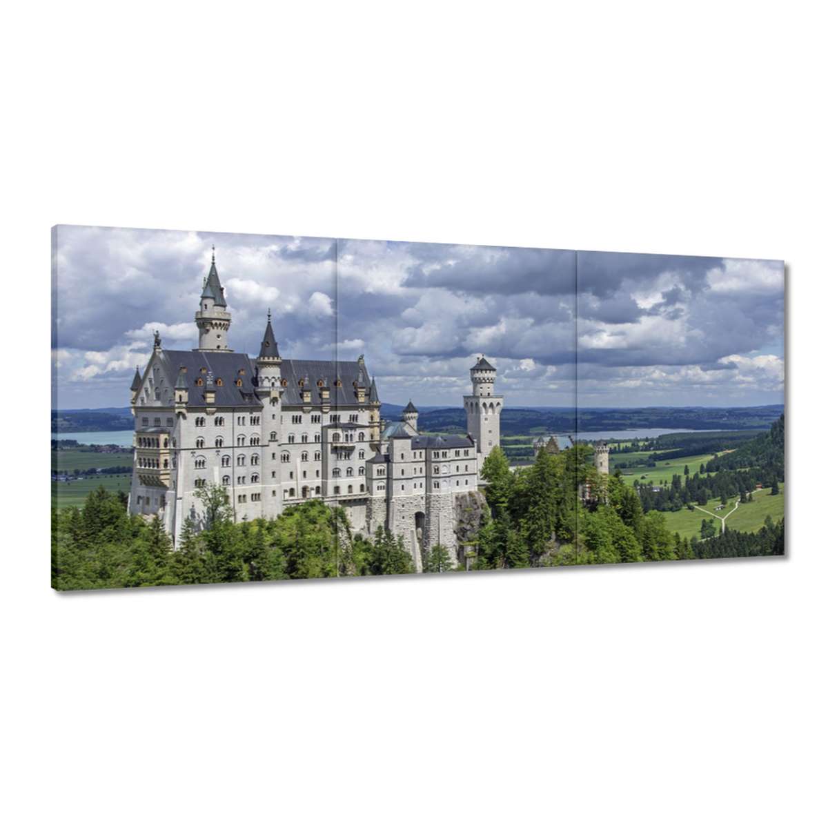 Obrazy 210x100 Zámok Neuschwanstein