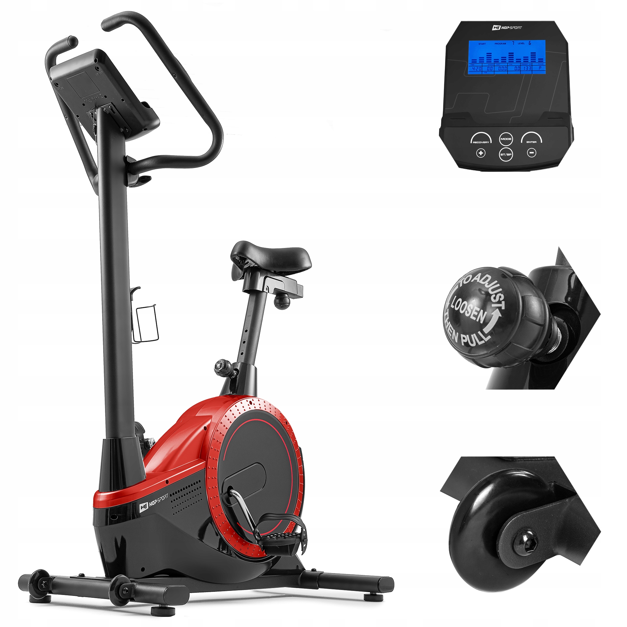 

Rower treningowy fitness regulowany stacjonarny