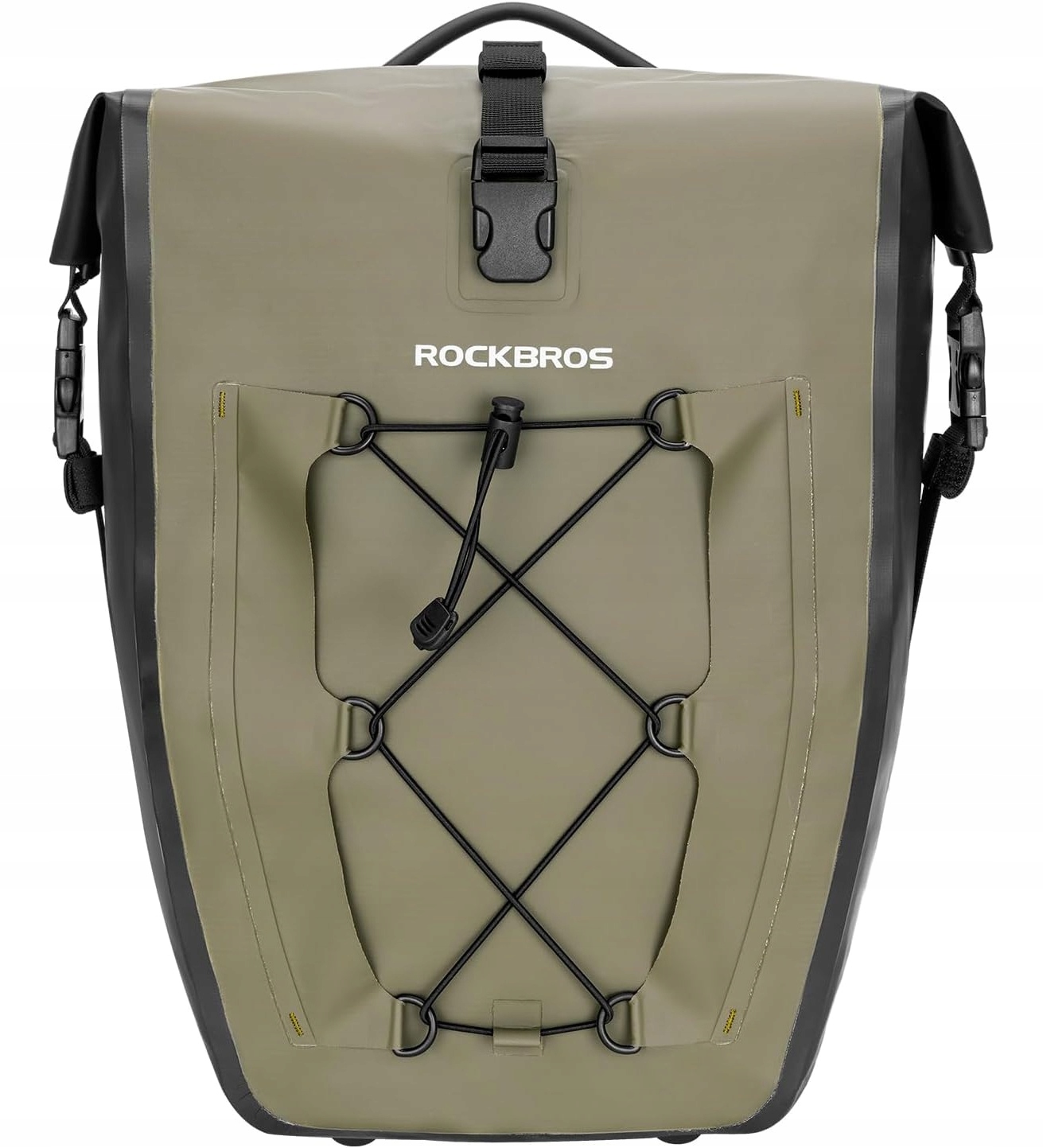 Sakwa rowerowa na bagażnik Rockbros 25L-32L ciemnozielona
