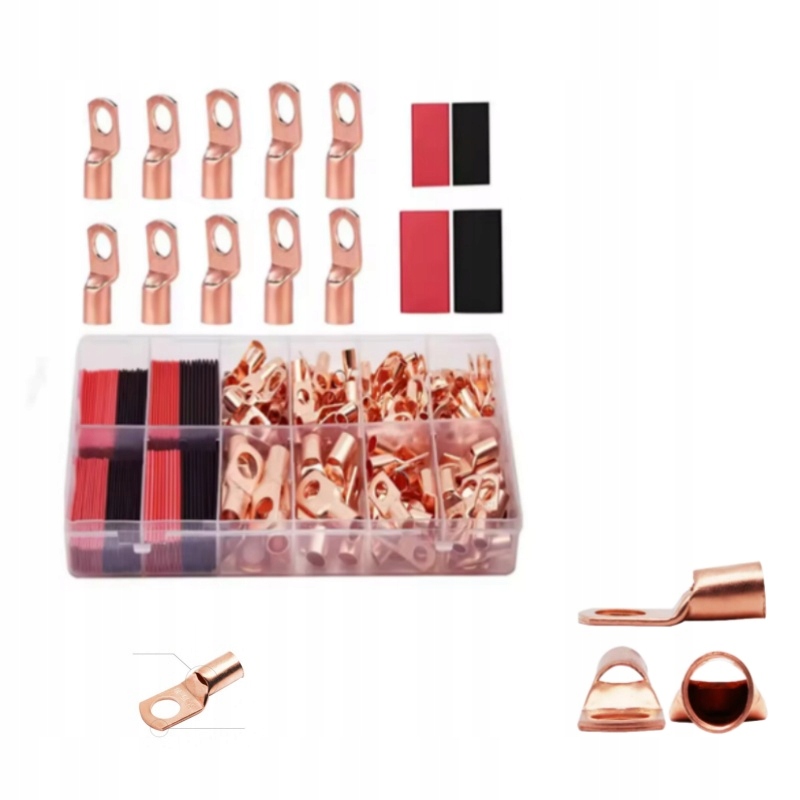 ZESTAW KONEKTORÓW OCZKOWYCH MIEDZIANYCH