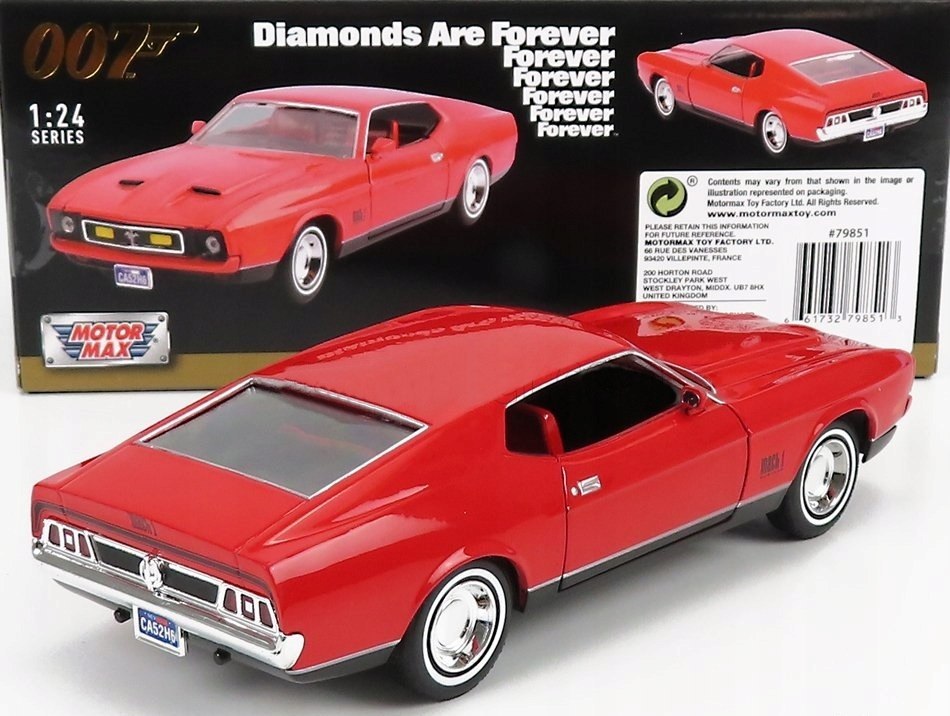 Mustang Mach I 1971 James Bond 1:24 Motormax 79851