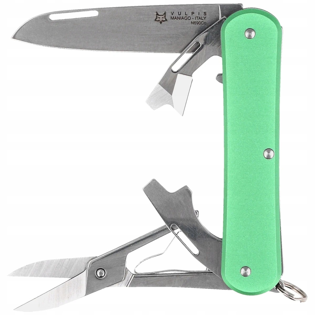 Scyzoryk multitool Fox Vulpis 5w1 Stal nierdzewna N690Co Aluminowa rękojeść