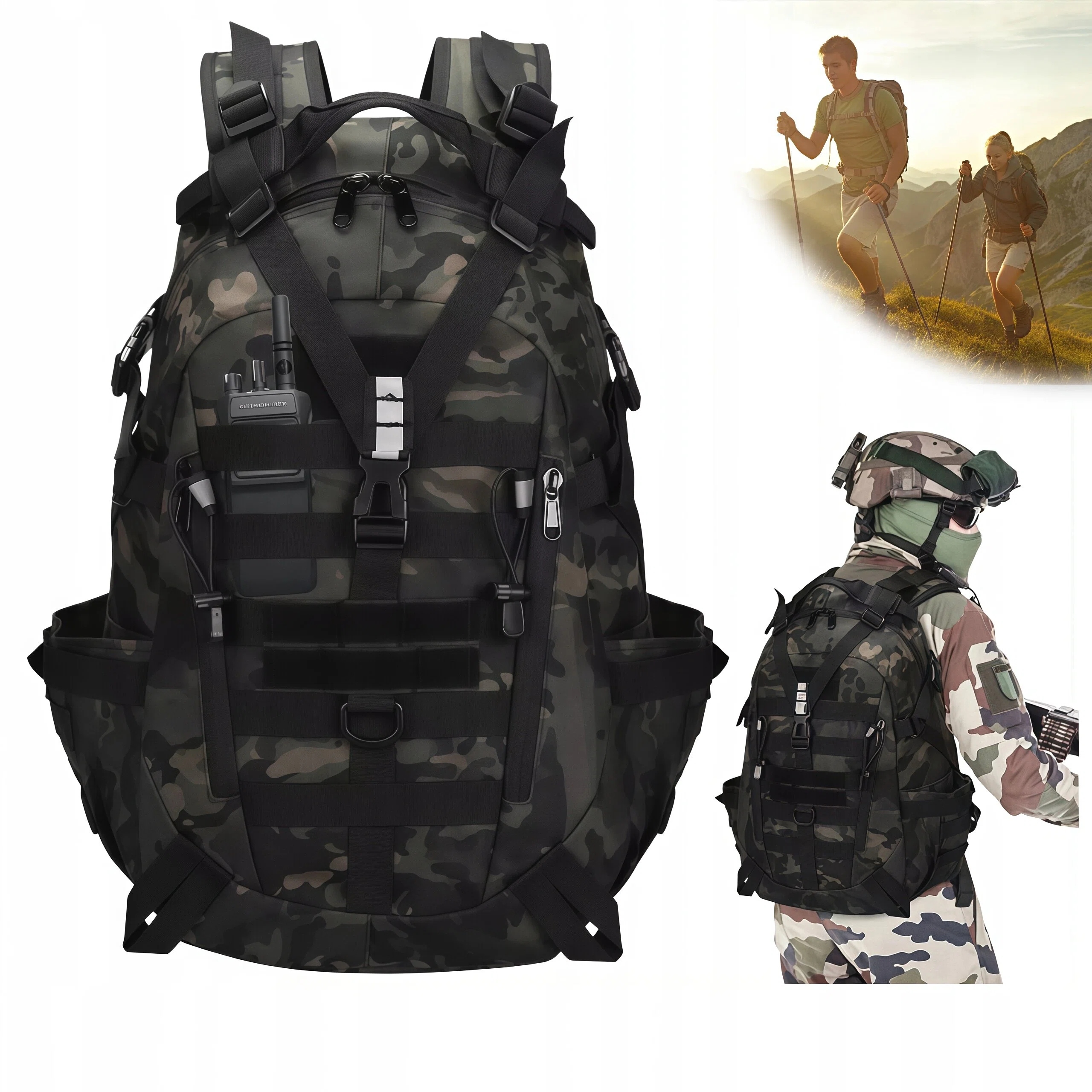 Plecak Trekkingowy Turystyczny 30L Damski Męski W Góry Wodoodporny Podróżny