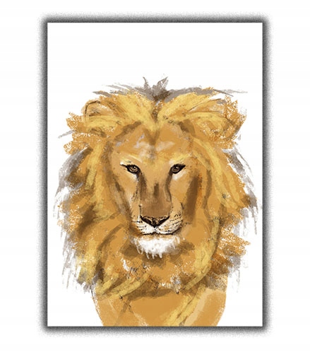 

1szt jungle lew jungle dzungla plakat a3