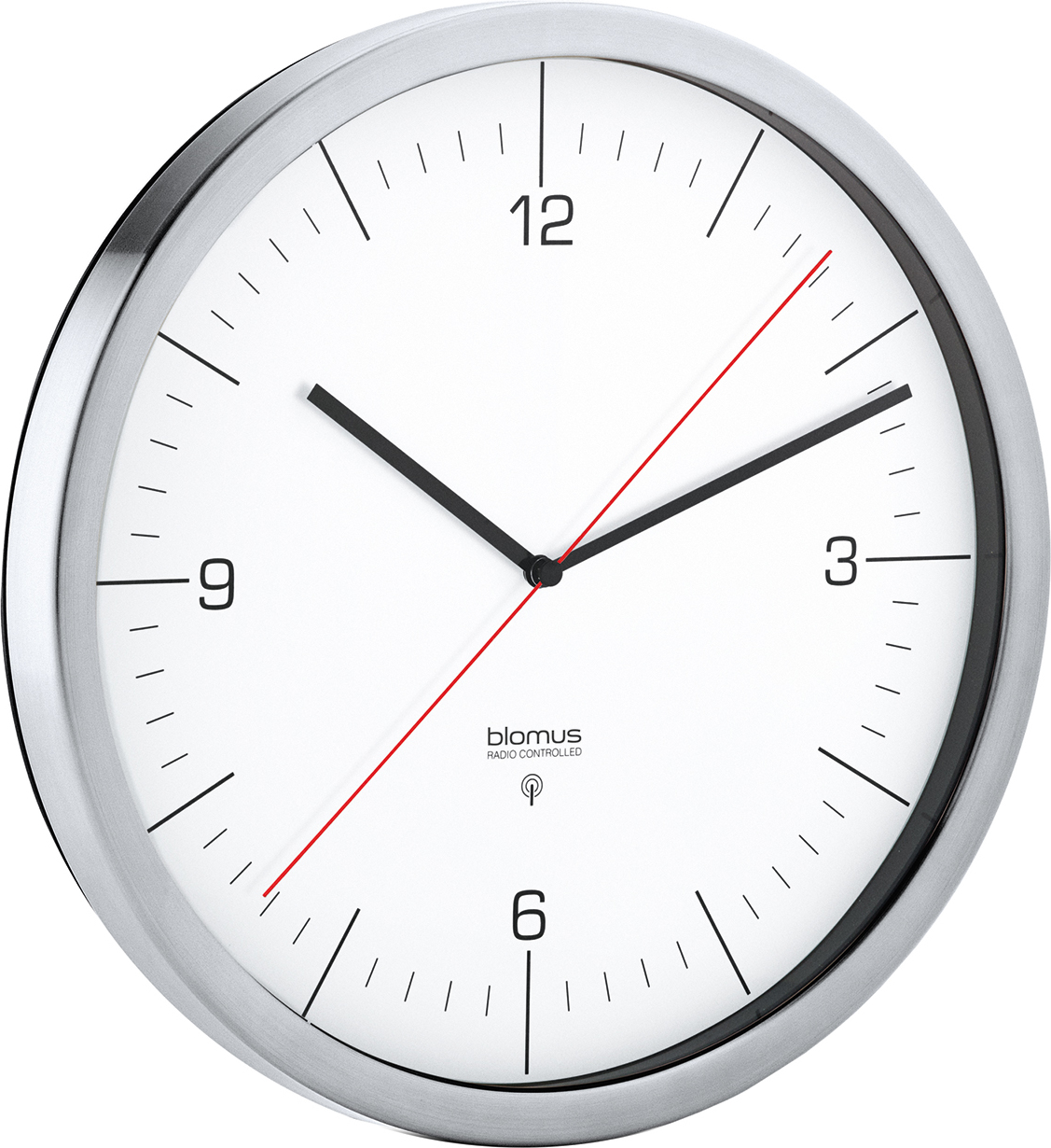 Blomus Crono Rádiom ovládaný hodinový stroj 24 cm, biely