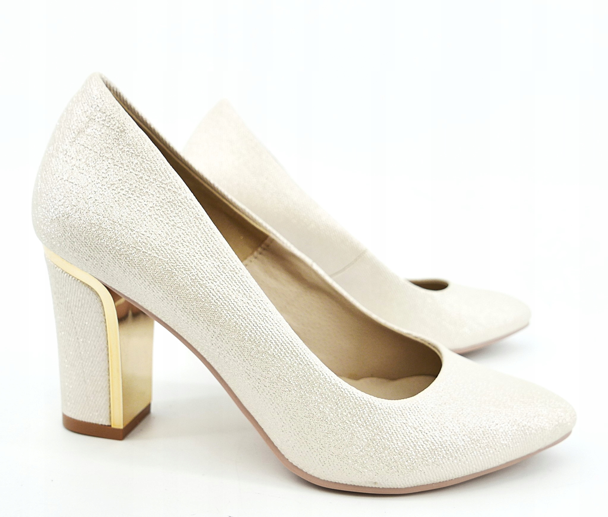 Aga But Polské Lodičky Světle Zlaté R36