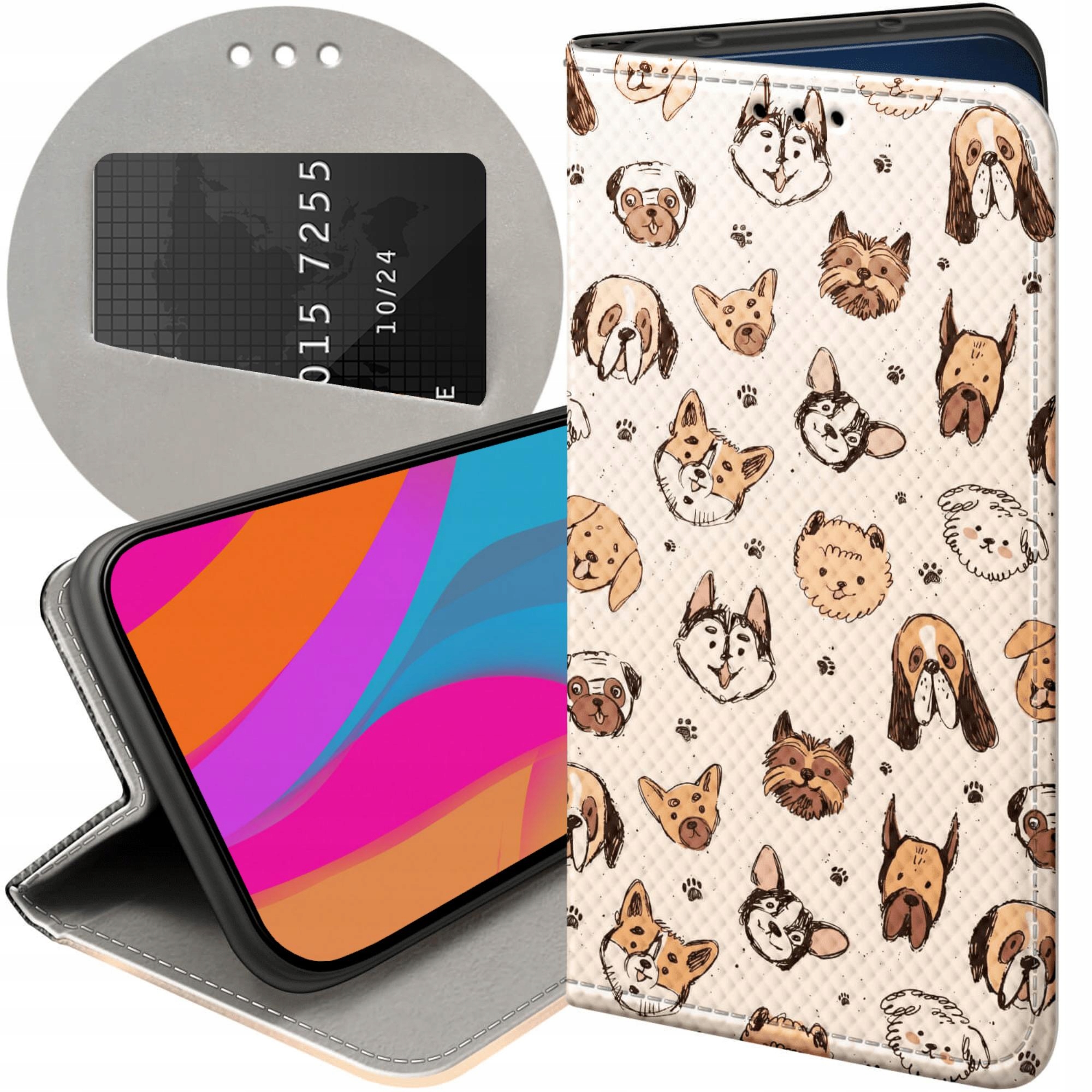 Etui Z Klapką Do Xiaomi Redmi Note 12 Pro Plus Psy Pieski Psiaki Case