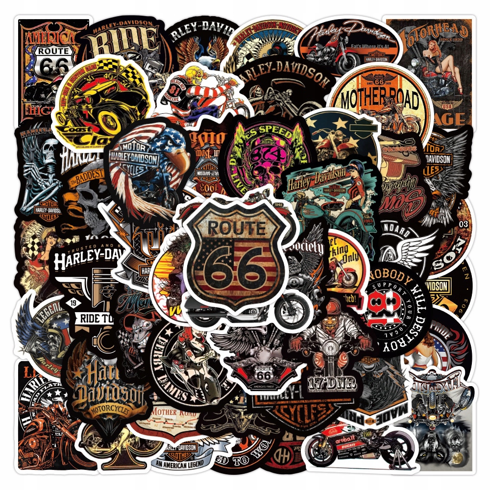 

Zestaw Naklejek Sticker Bomb Motor Harley