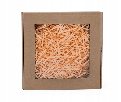 

Pudełko z okienkiem 15x15x5cm+wypełniacz Łososiowy