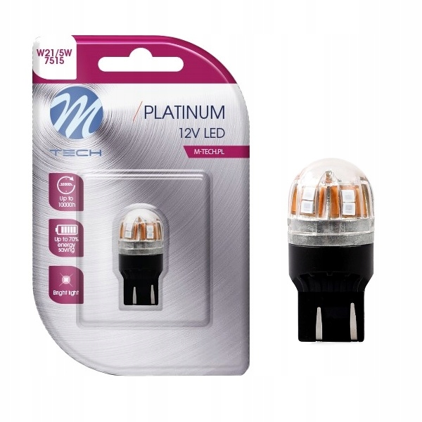 

Żarówka W21W Led T20 Canbus 12/24V Dioda Czerwona